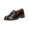 Slipper PAUL GREEN "Paul Green Slipper Glattleder", Damen, Gr. 38, braun, Glattleder, casual, Schuhe