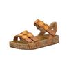 Riemchensandale JOSEF SEIBEL "Josef Seibel Sandalen Leder", Damen, Gr. 41, braun (nuss), Leder, casual, Schuhe