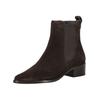 Stiefelette PAUL GREEN "Paul Green Stiefelette Veloursleder/Textil", Damen, Gr. 38,5, braun (mocca), Veloursleder, Textil, casual, Schuhe