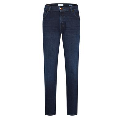 5-Pocket-Jeans BUGATTI "Regular Fit", Herren, Gr. 36, Länge 32, 383, marine, 81% Baumwolle, 11% Lyocell, 6% Poly T400, 2% Elasthan, Jeans, aus Premium Denim mit Stretch und Reißverschluss Image