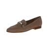 Slipper CAPRICE "Caprice Slipper Veloursleder", Damen, Gr. 40, braun, Veloursleder, casual, Schuhe