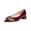 Pumps HÖGL "Högl Pumps Leder", Damen, Gr. 40, rot (weinrot), Leder, casual, Schuhe