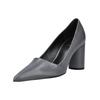 Pumps HÖGL "Högl Pumps Leder", Damen, Gr. 41, grau (iron), Leder, casual, Schuhe