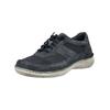 Schnürschuh JOSEF SEIBEL "Josef Seibel Halbschuhe Leder/Textil", Herren, Gr. 46, lila (indigo), Leder, Textil, casual, Schuhe