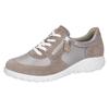 Schnürschuh WALDLÄUFER "HAVY", Damen, Gr. 8,5 (42,5), grau (taupe), Veloursleder, Textil, sportlich, Schuhe, Sneaker, Halbschuh, Freizeitschuh in Komfortweite H (= sehr weit)