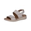 Riemchensandale CAPRICE "Caprice Sandalen Nappaleder", Damen, Gr. 39, weiß, Nappaleder, casual, Schuhe