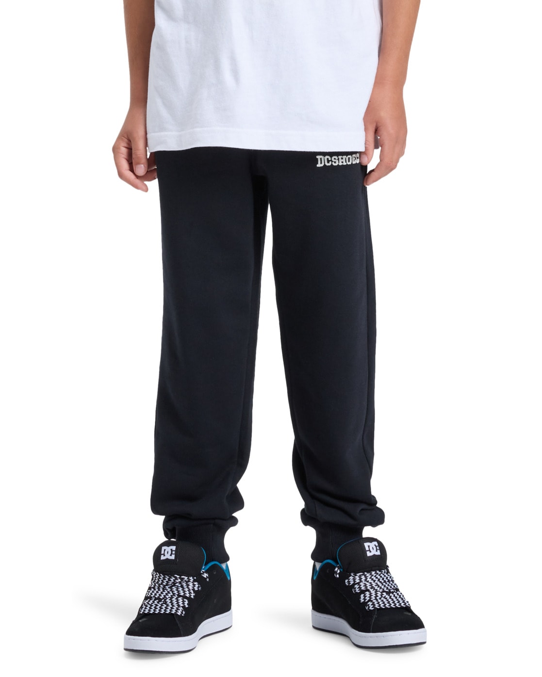 Jogger Pants DC SHOES "Baseline", Kinder, Gr. 10(140-148cm), schwarz, Obermaterial: 50% Baumwolle, 25% Baumwolle, 25% recyceltem Polyester;, Hosen