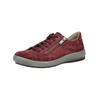 Schnürschuh LEGERO "Legero Halbschuhe Veloursleder", Damen, Gr. 42, rot (dunkelrot), Veloursleder, casual, Schuhe