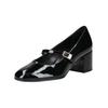 Pumps HÖGL "Högl Pumps Leder", Damen, Gr. 38, schwarz (schwarz lack), Leder, casual, Schuhe