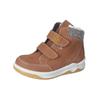 Sneaker RICOSTA "Ricosta Stiefelette Leder/Textil", Kinder, Gr. 28, gelb (curry), Leder, Textil, casual, Schuhe