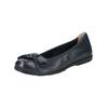 Ballerina CAPRICE "Caprice Ballerinas Leder", Damen, Gr. 36, blau (ozean), Leder, casual, Schuhe