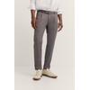 Bundfaltenhose BUGATTI "Tapered Fit", Herren, Gr. 34, Länge 30, 80, braun, 62% Polyester, 15% Lyocell, 13% Baumwolle, 7% Polyamid, 3% Elasthan, unifarben, casual, gerade, unten schmal, Hosen, mit Flexcity Jersey Stretch