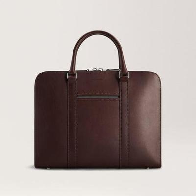 Slim Briefcase - Brown - Carl Friedrik Briefcases