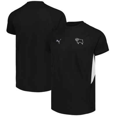 Derby County PUMA Travel T-Shirt - Schwarz Image