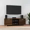 Meuble TV Bois de Chêne Marron 120x40,5x35 cm Meuble TV en Bois d'ingénierie