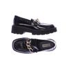 Steve Madden Damen Halbschuh, Gr. 40, schwarz, Kunstleder