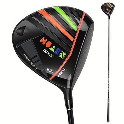 TEMU Huaen Men's Right-handed Titanium Golf Driver - 460cc, Rch 55g Graphite Shaft, Regular Flex, 10.5° Loft Image