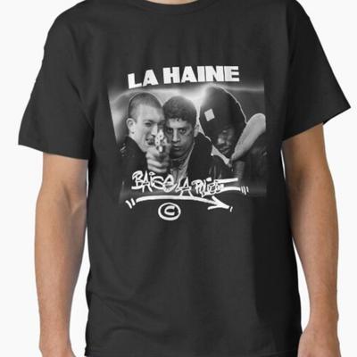 TEMU People L' Graphic Print T-shirt - Unisex Cotton Crewneck Tee With Movie-, Regular Fit Casual Streetwear For , , Fan Merchandise, Breathable Material Image