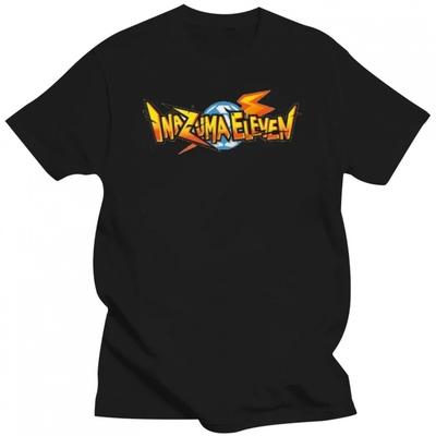 "TEMU Men's Inazuma Eleven Anime Graphic T-shirt - 100% Cotton, Black Casual Loose Fit Summer Tee With "ignition" Print, Streetwear Style, Anime T Shirt" Image