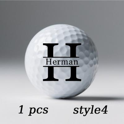 TEMU Customizable Golf Balls With Names - Personalized Golf Gifts For Men, Ideal For Birthday, Father's Day, Anniversary - Rubber Material, Adult Range, With Sku., Golf Accessorie Image