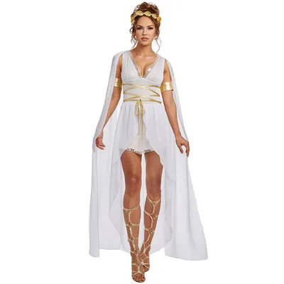 mittelalterliches Kostüm Damen antike griechische Göttin Halloween-Kostüm Kleopatra Athene Kleid COS Kostüm Party Karneval Kostüm Image