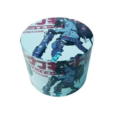 2inch/50mm Japanese Skateboard Girl Metal Herb Grinder