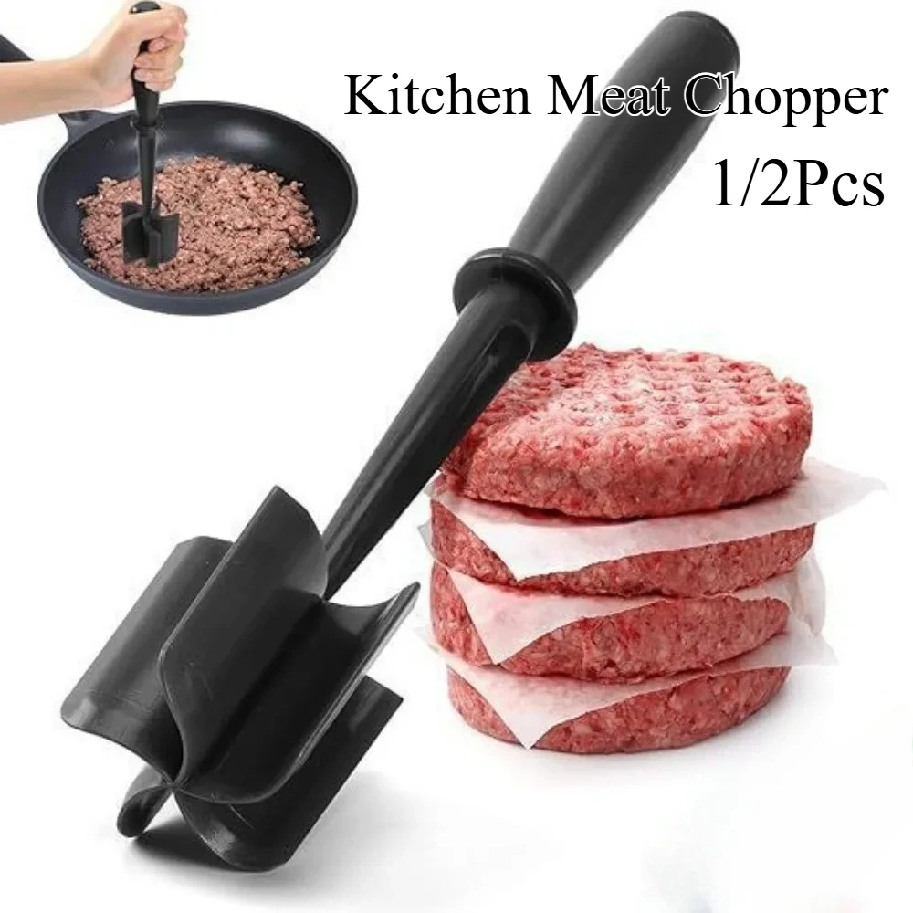 Küche Fleisch Chopper Boden Rindfleisch Stampfer Mischen Multifunktionale Fleisch Stampfer Kartoffel Stampfer Hamburger Chopper Küche Werkzeug 1/2Pcs