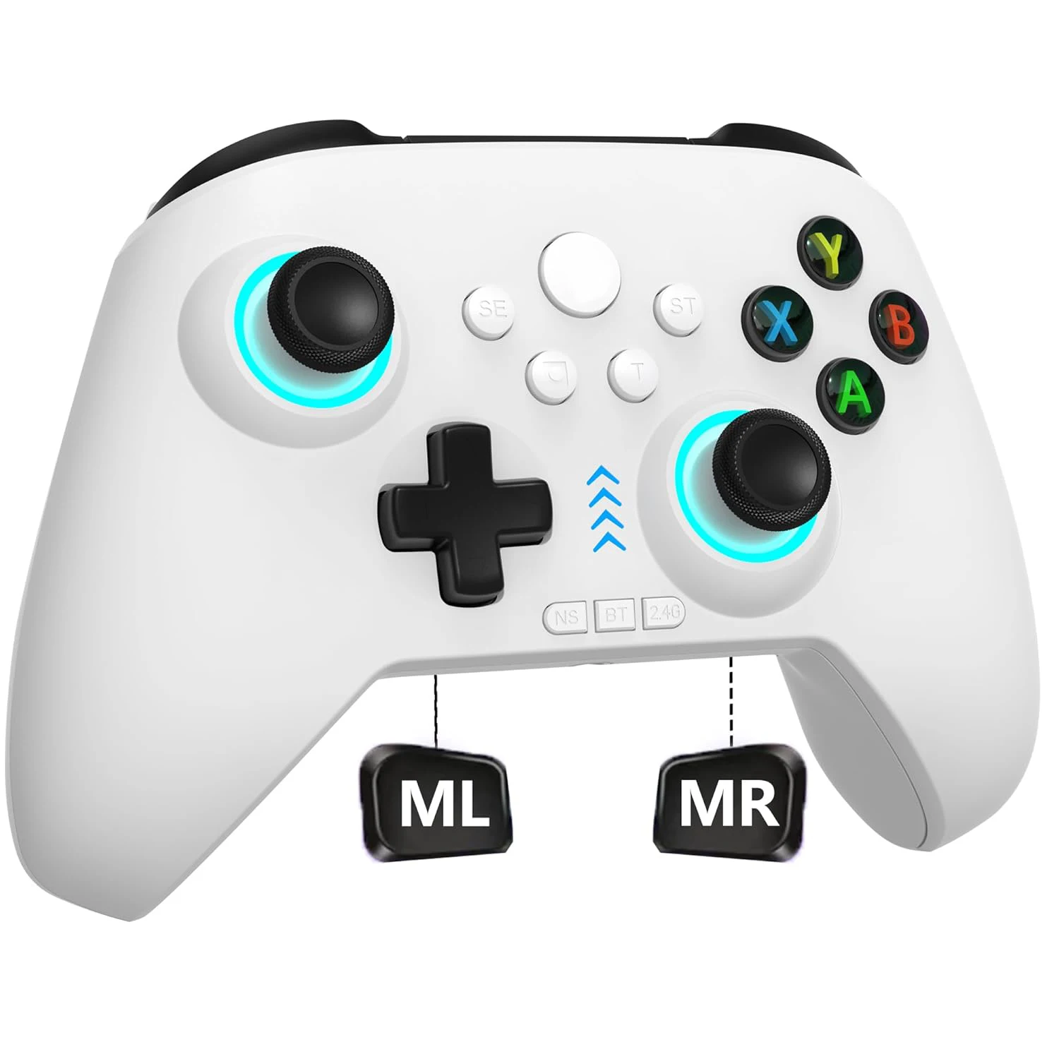 2,4 G Wireless/Switch Controller mit RGB-Beleuchtung/Programmierschlüssel/Korridor-Joystick/Korridor-Auslöser/Vibration, Android-Gamepad Image