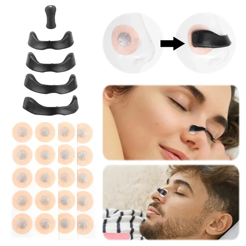 15Pairs Magnetic Nasal Clip Improve Sleep Quality Stop Snoring Nasal Reduce Snoring Breathing Intake Bands for Nighttime