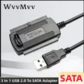 Convertitore adattatore per unità IDE da USB 2.0 a SATA PATA 3 in 1 Cavo adattatore per disco rigido HDD da 2,5 3,5 pollici per convertitore per PC portatile