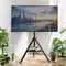 Supporto per treppiede da pavimento per TV LCD con inclinazione regolabile in altezza da 32 "-70" VESA 600X600mm Supporto per monitor Supporto per TV da pavimento per display