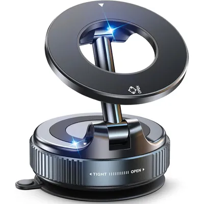 Vacuum magnetic phone holder, Magsafe suction cup phone holder, 360 ° adjustable magnetic phone