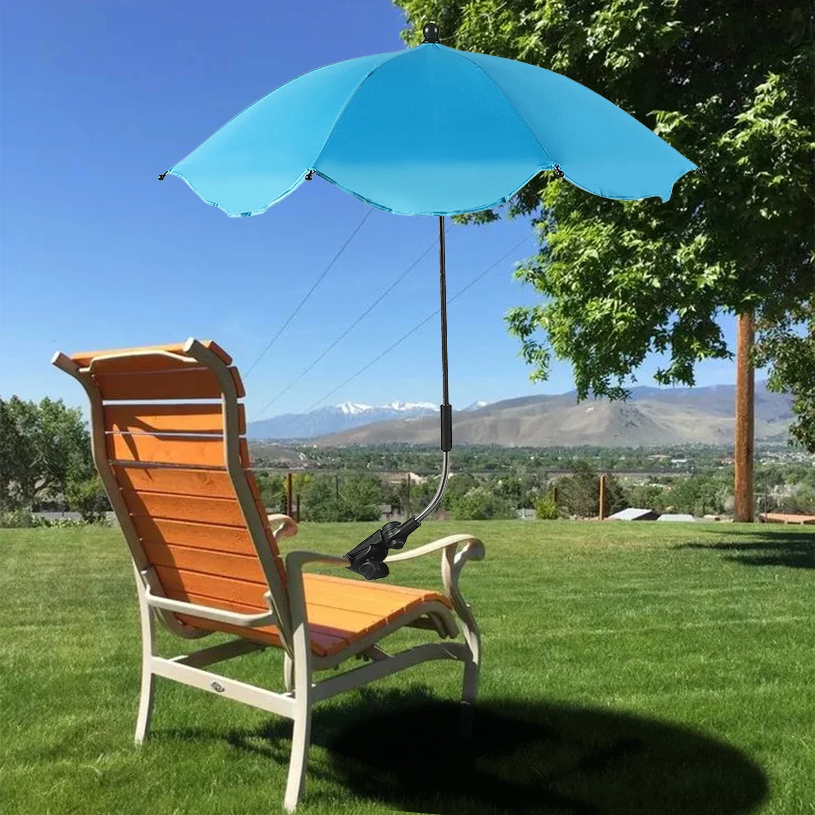 UV-Schutz, Sonnenschutz, Baby-Regenschirm, tragbar, universell, regenfest, für Terrassenstühle, Strandkörbe, Rollstühle, Karren