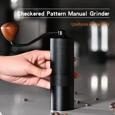 Manual Coffee Grinder CNC Professional Stainless Steel Diamond Adjustable Manual Burr Coffee Bean