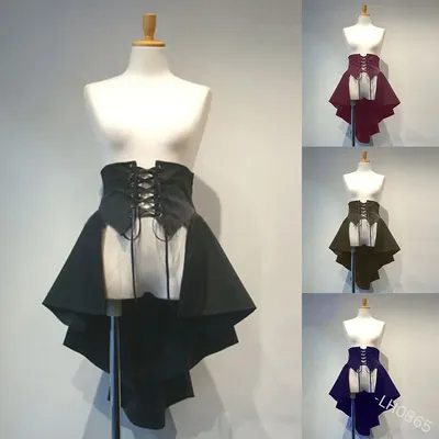 Frauen viktorianischen Burlesque Rock Gothic Steampunk Korsett Kostüm Punk schwarz Trubel Rock Image