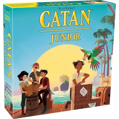 Catan Studios Catan Junior/Family Edition Brettspiel Abenteuer für Kinder Erwachsene und Familien Image