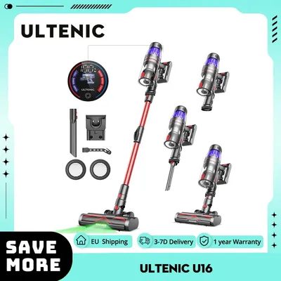 Ultenic U16 Flex Cordless Vacuum Cleaner 45KPa Suction 60min Runtime, 180° Flexible Wand, Image