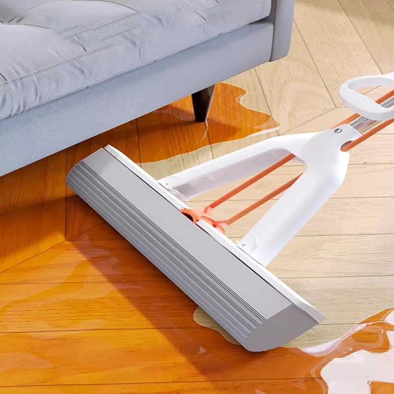 Multifunktionaler Mopp, Haushalts-Baumwollmopp, faltbar und gepresst, freihändiges Waschen, Tiefenreinigung, mühelose Heimutensilien Image