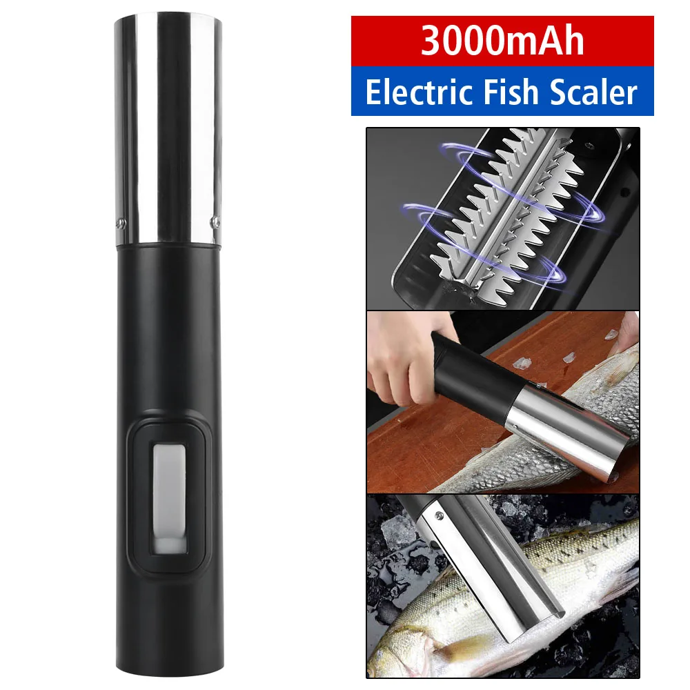 Fisch Scaler Cordless Meeresfrüchte Werkzeuge Fisch Schaber Reiniger Elektrische Fisch Scaler Entferner Fisch Entferner Reiniger Drahtlose Tragbare Image