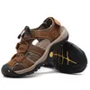 Sommer Herren Sandalen Echt leder Herren Freizeit schuhe Outdoor Herren Leders andalen für Herren Strands chuhe Römische Schuhe plus Größe 38-48