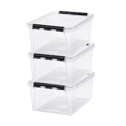 Satz von 3 - Aufbewahrungsbox 3L mit Deckel SmartStore - Lebensmittelsicher Image
