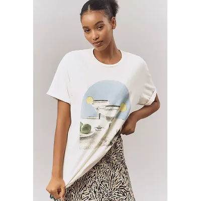 By Anthropologie Margarita Graphic Oversized T-Shirt