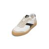 Sneaker MARC O'POLO "aus edlem Rindleder", Damen, Gr. 37, weiß (weiß, schwarz), Obermaterial: 100% Leder (Rind), unifarben, Schuhe