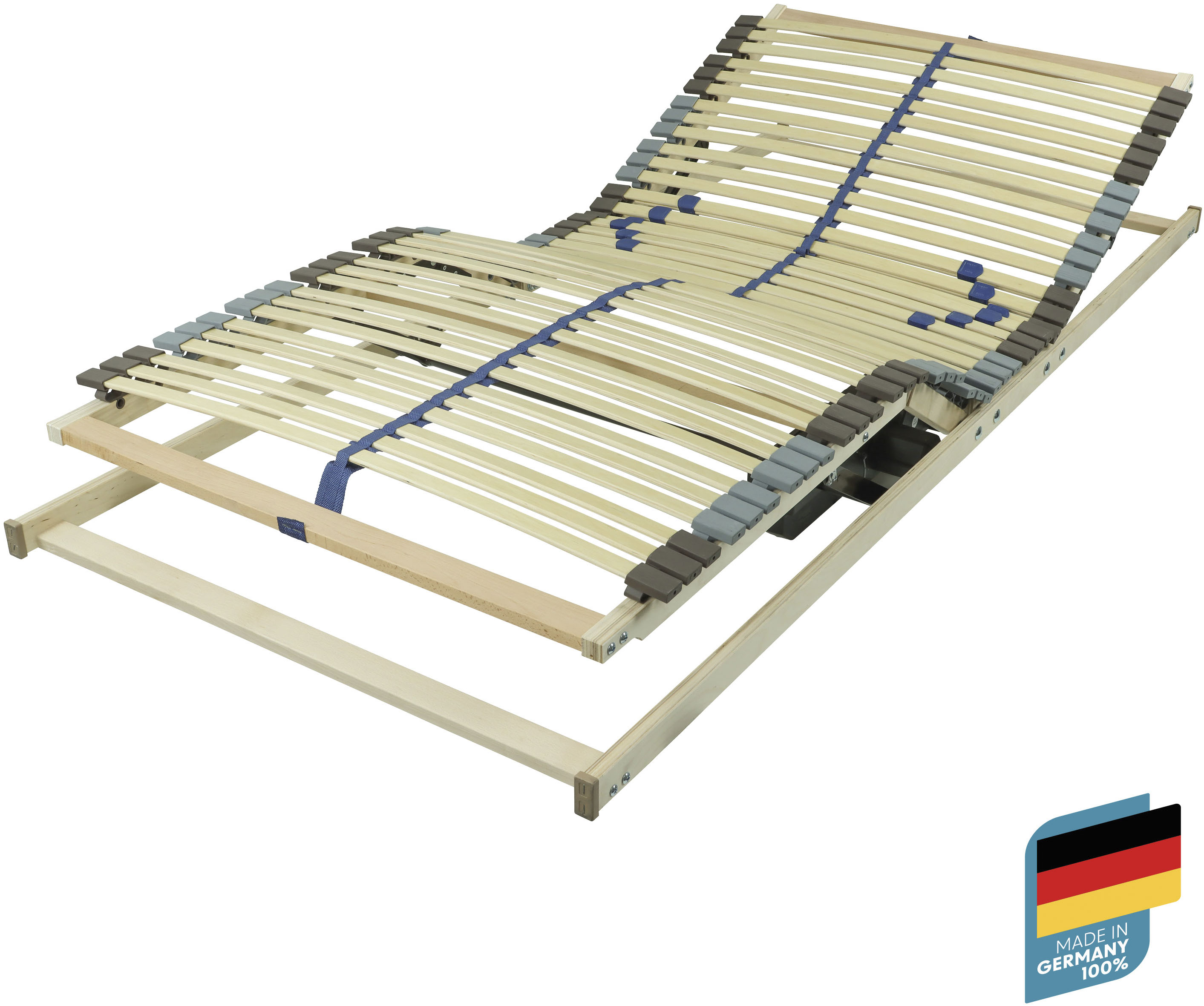 Lattenrost mit Motor BECO "Blue Royal Motor", transparent, B:140cm H:8cm L:200cm, Lattenroste, elektrisch verstellbar mit Funk Fernbedienung