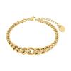 Armband S.OLIVER "2039750", gold (gelbgoldfarben), Armbänder, Damen, Edelstahl