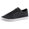 Sneaker TOMMY HILFIGER "TH HI VULC CORE LOW LTH II ESS", Herren, Gr. 47, blau (dunkelblau), Lederimitat, unifarben, sportlich, Schuhe, Freizeitschuh, Halbschuh, Schnürer in schmaler Form