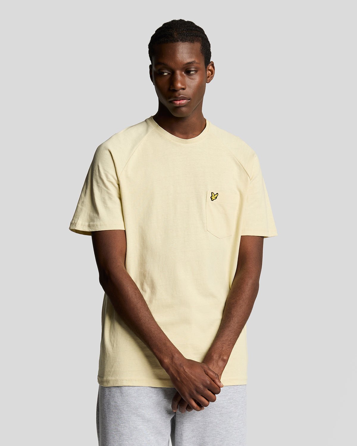 Lyle & Scott Raglan-T-Shirt aus Leinenmischung - Gelb Image