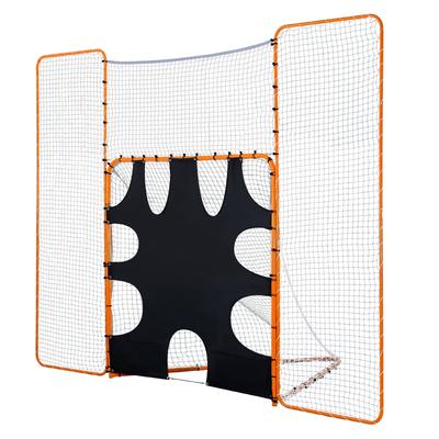 UIMOSO Hockey and Lacrosse Goal Backstop, 12x9 ft Lacrosse Net with Extended Coverage, Quick Easy Setup Complete Accessories