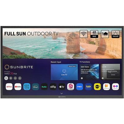 SunBrite TV SB-FS-49-BL (BLK) 49" Solis Series Full Sun 4K Outdoor TV