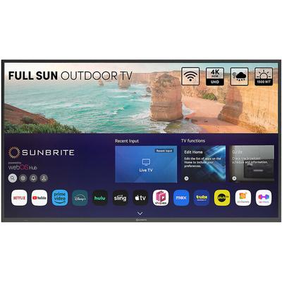 SunBrite TV SB-FS-75-BL (BLK) 75" Solis Series Full Sun 4K Outdoor TV